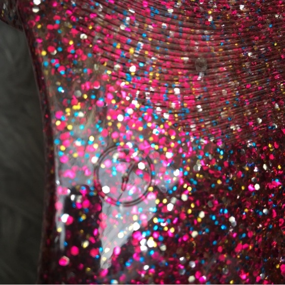 Jeffrey Campbell Havana D’orsay Pink Glitter Jelly flats size 7 - Picture 9 of 9